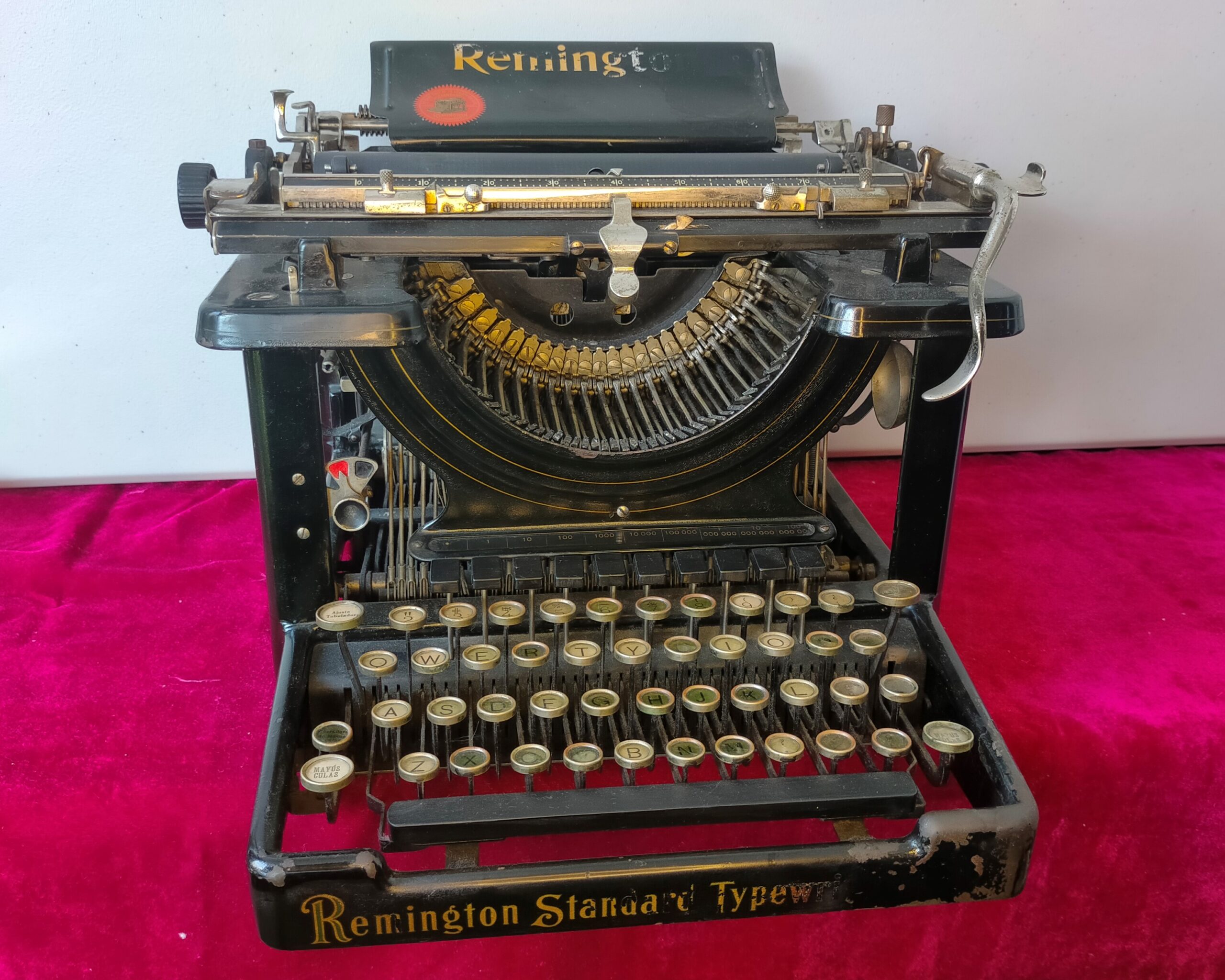 Máquina de escribir Remington 1930 funcionando