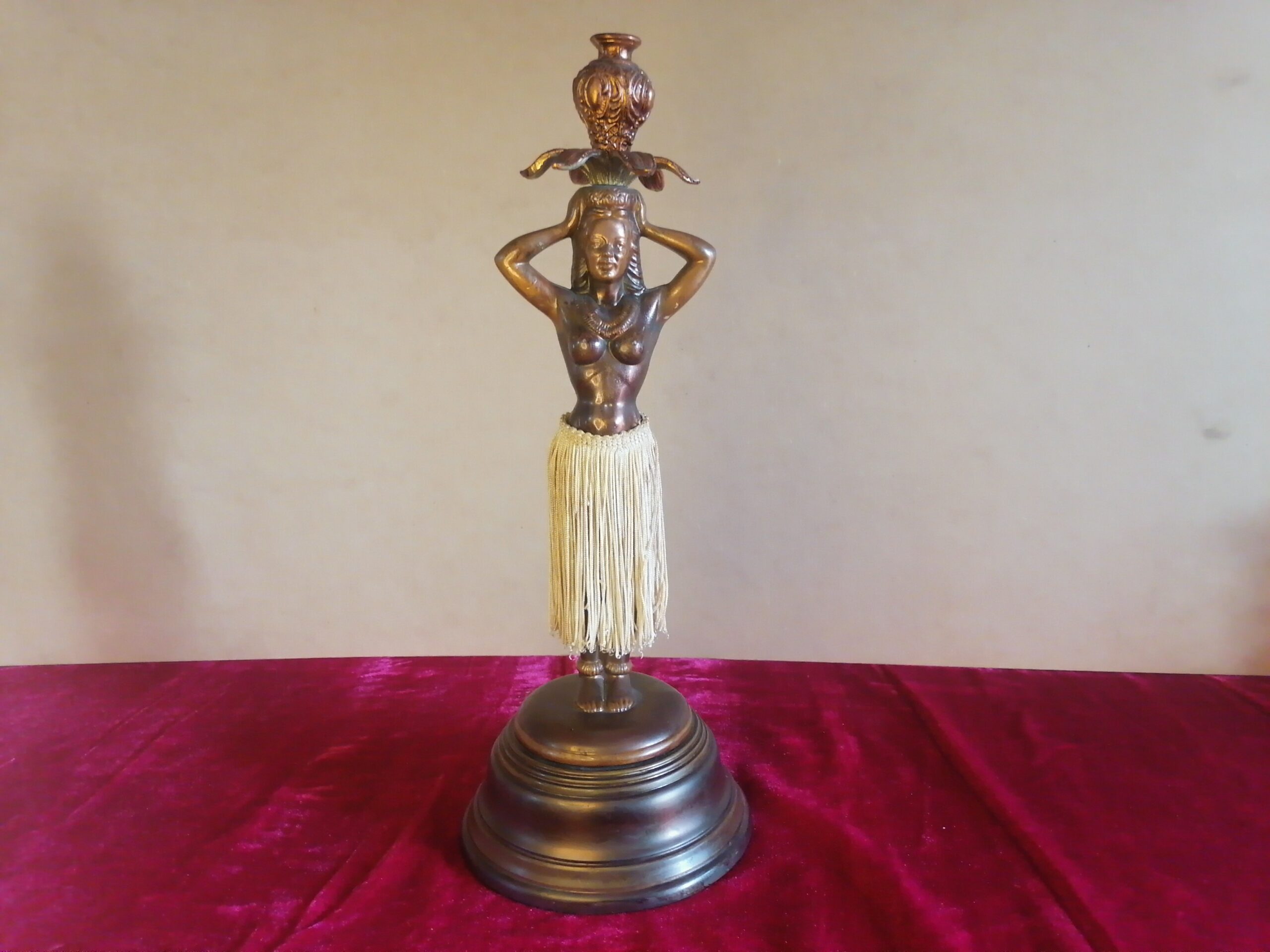 Base lámpara Bronce hawaiana
